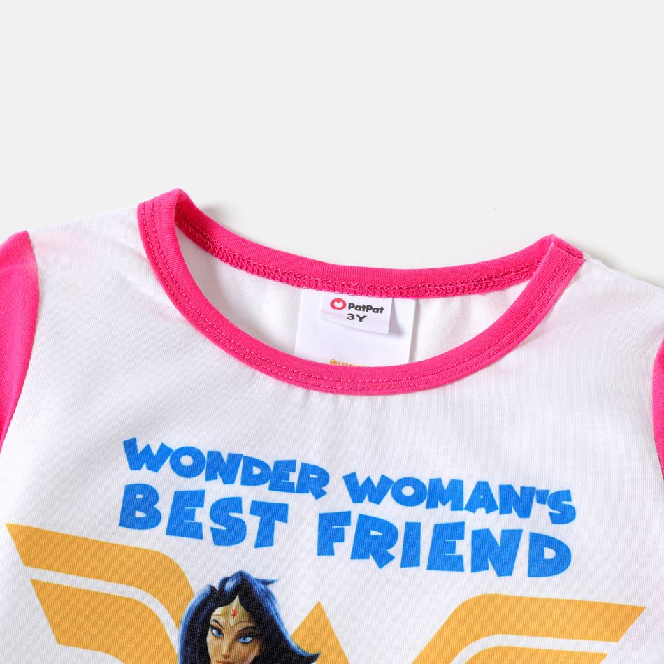 Super Pets Enfant en bas âge Unisexe Couture de tissus Enfantin Manches longues T-Shirt roséblanc big image 4