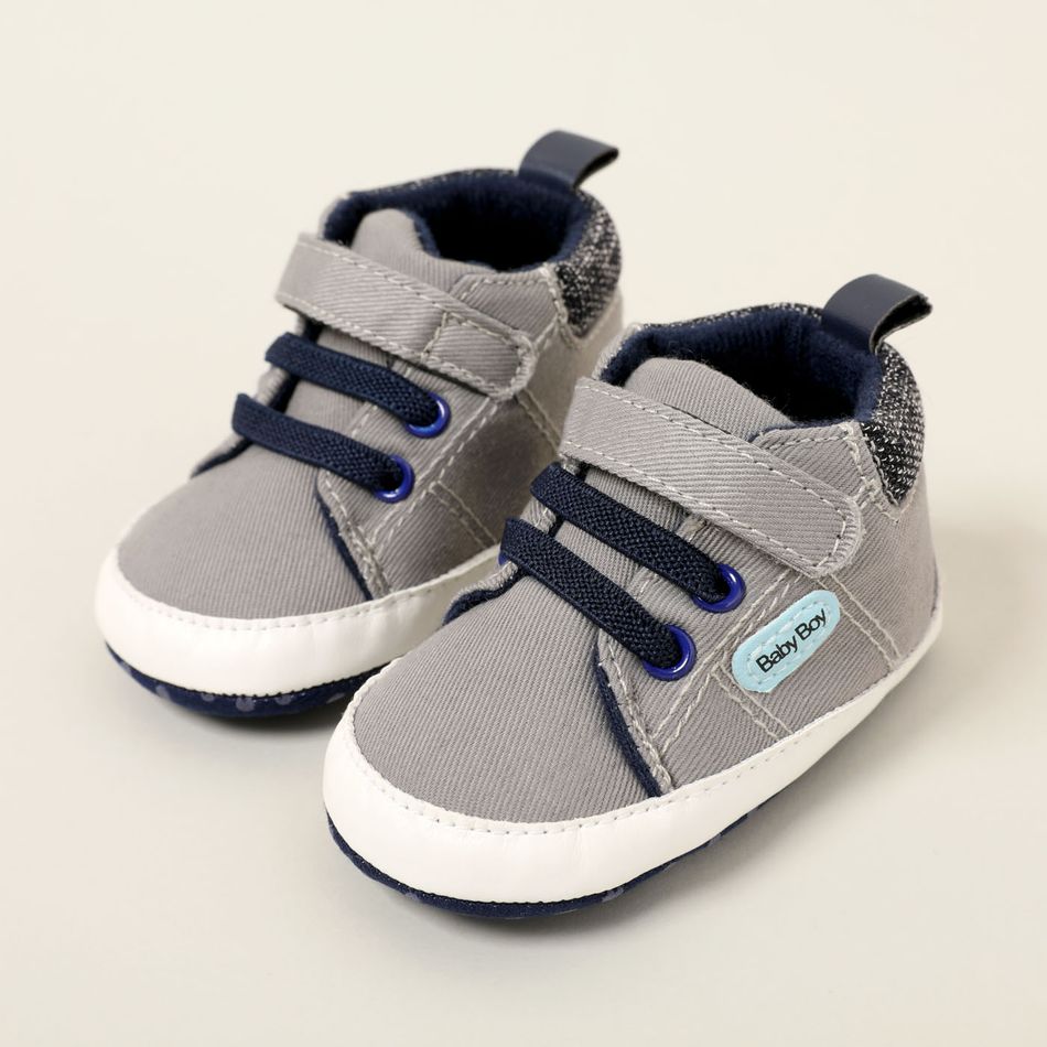 Baby / Toddler Letter Detail Prewalker Shoes Grey