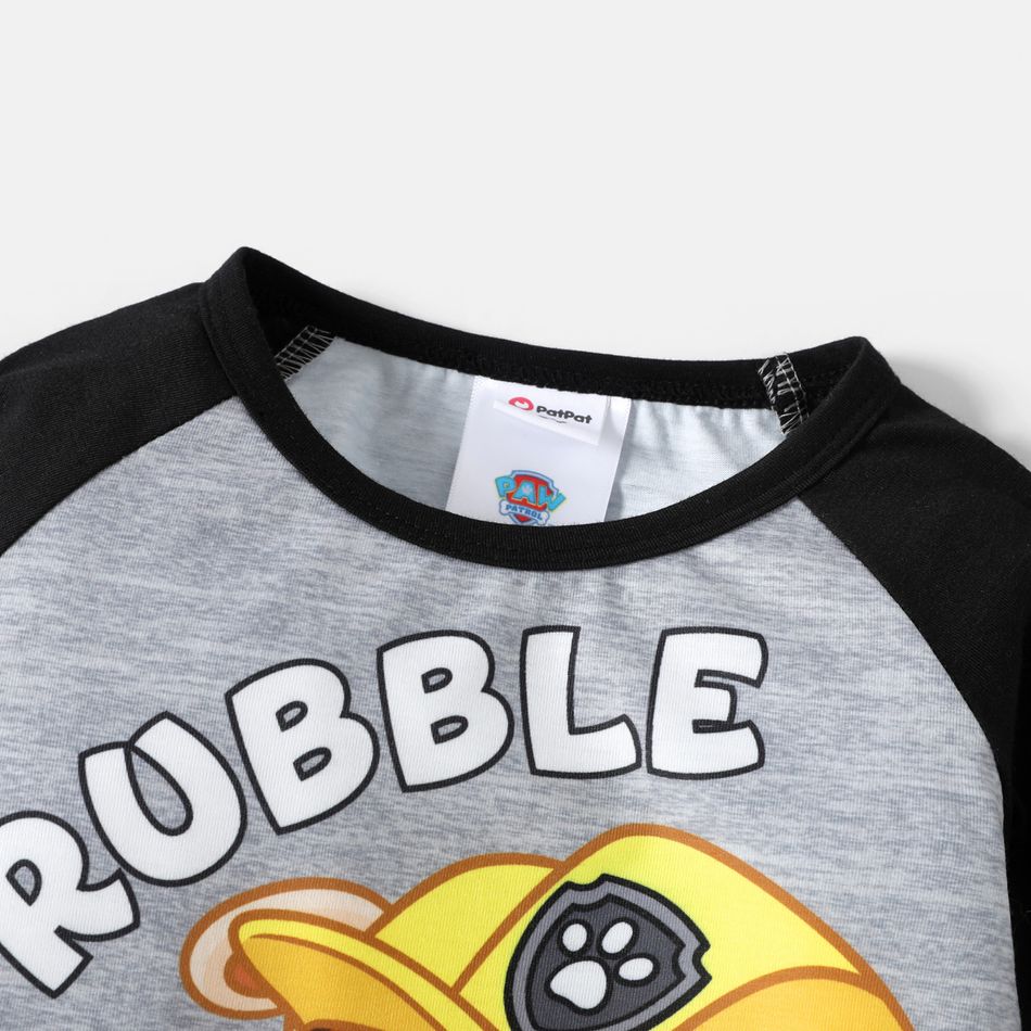 PAW Patrol Toddler Boy/Girl Puppy Graphic Raglan Sleeve Tee Black big image 4