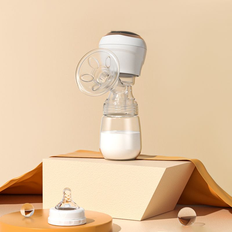 Portable Electric Breast Pump 9 Levels & 3 Modes Promote Lactation LED Display White big image 3