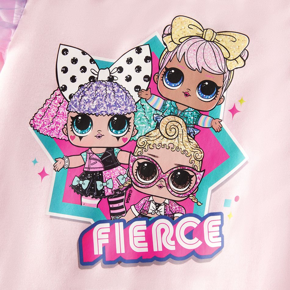 LOL Surprise 2 unidades Criança Fato saia e casaco Menina Mangas franzidas Personagens Rosa big image 2