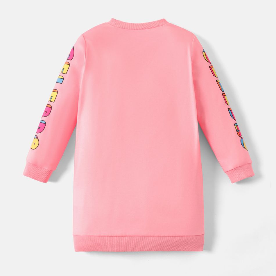 L.O.L. SURPRISE! Kid Girl Character Print Sweatshirt Dress Pink big image 5