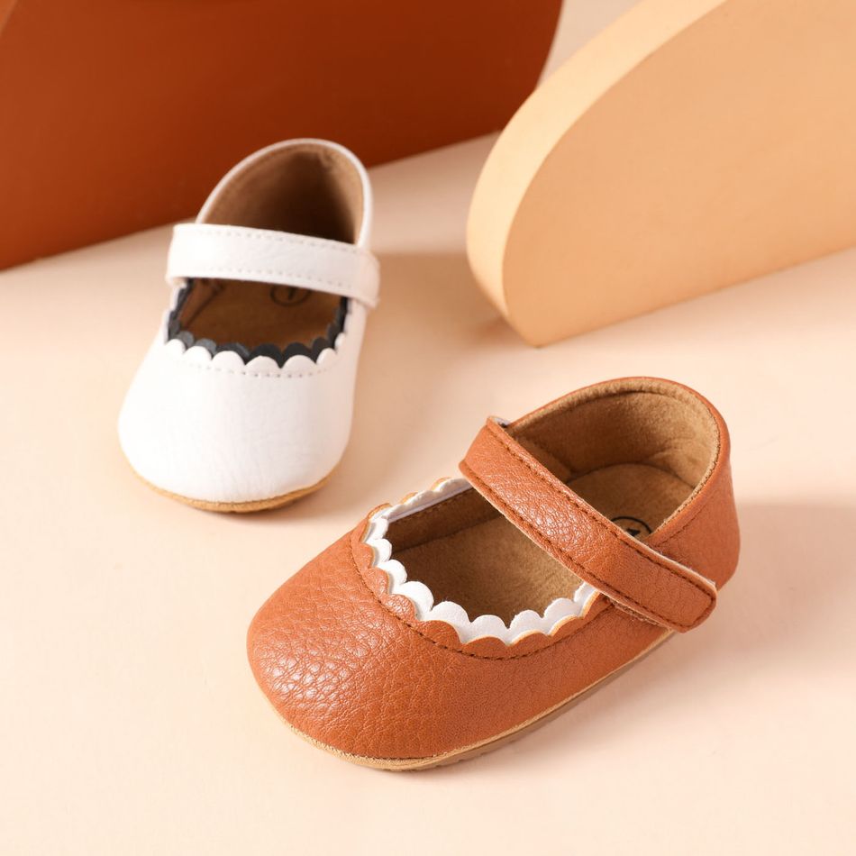 Baby / Toddler Wavy Edge Prewalker Shoes White big image 2