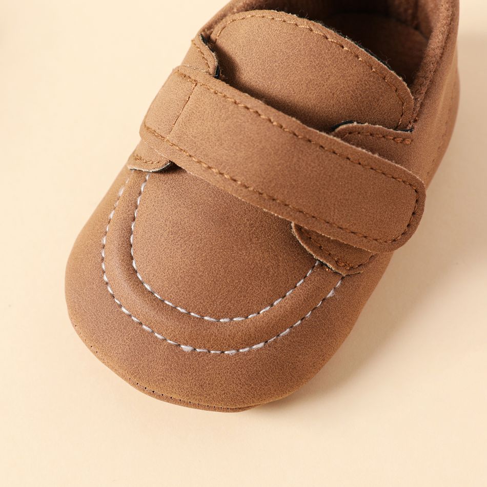 Baby / Toddler Simple Plain Velcro Prewalker Shoes Brown