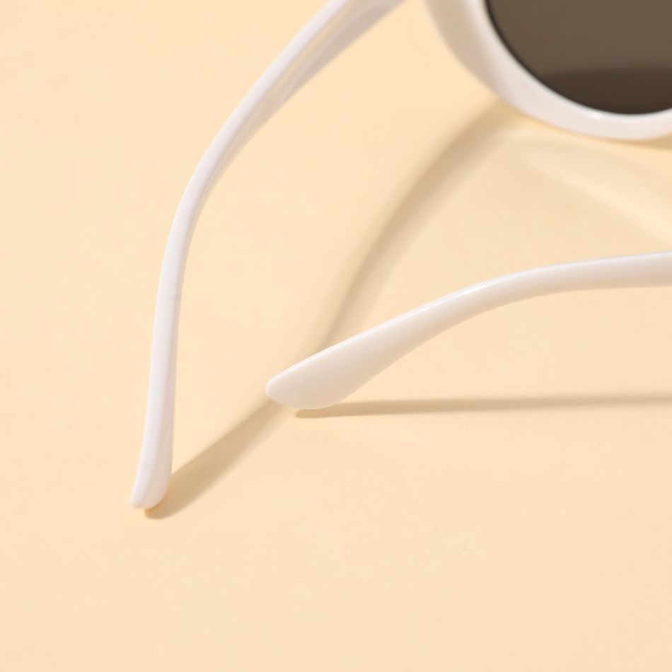 نظارات بيضاء مستديرة للكبار أبيض big image 3
