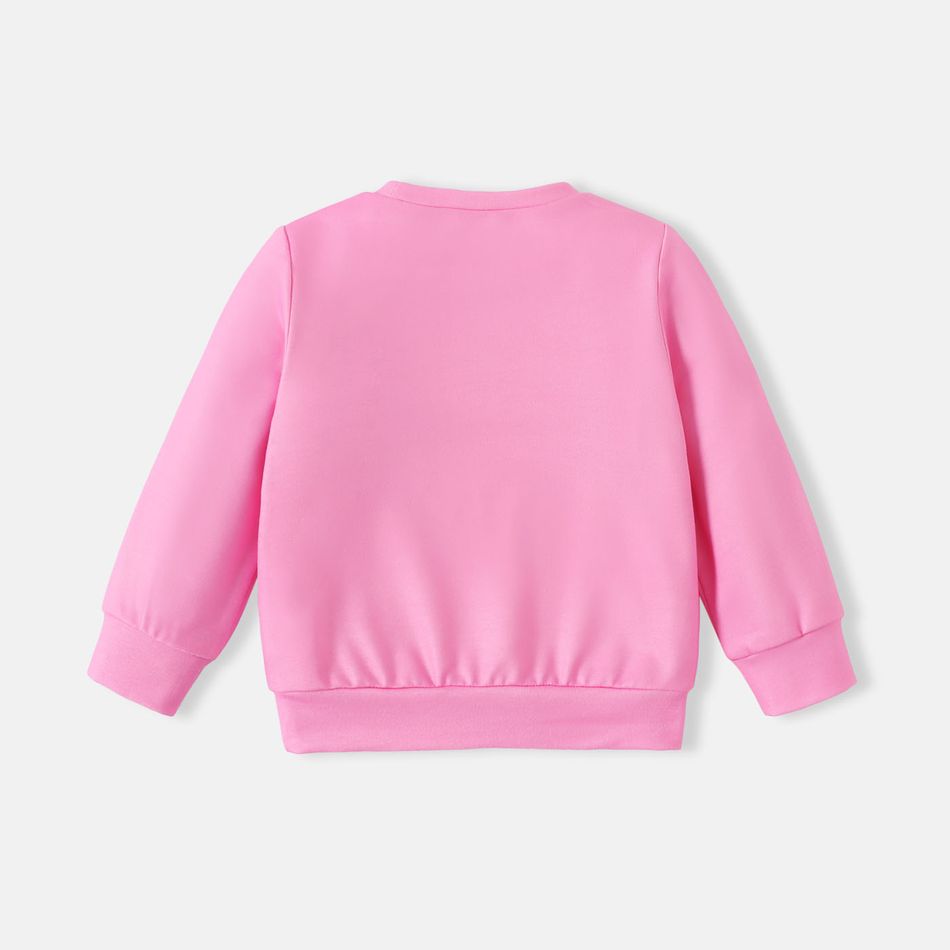Looney Tunes Baby Boy/Girl Long-sleeve Graphic Pullover Sweatshirt Pink big image 4