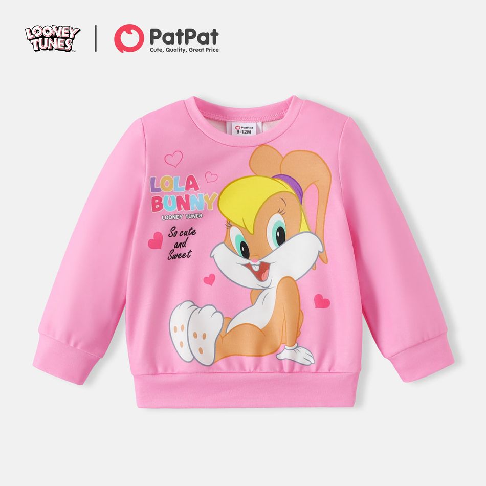 Looney Tunes Baby Mädchen Hypertaktil Tiere Kindlich Langärmelig Sweatshirts rosa big image 2