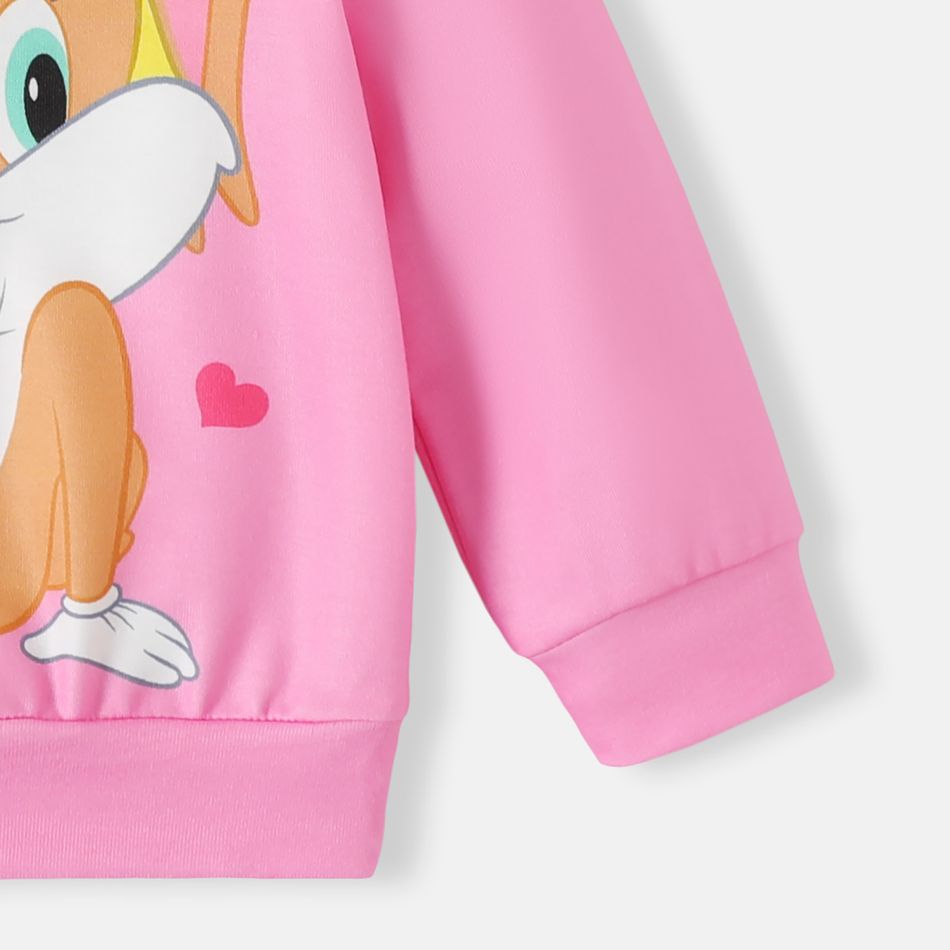 Looney Tunes Baby Boy/Girl Long-sleeve Graphic Pullover Sweatshirt Pink big image 6