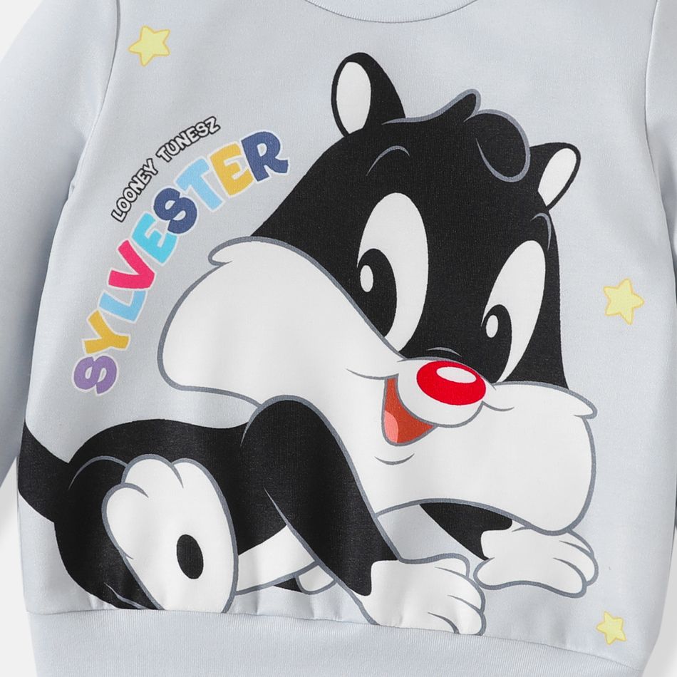 Looney Tunes Baby Boy/Girl Graphic Sweatshirt/Pants Grey big image 2