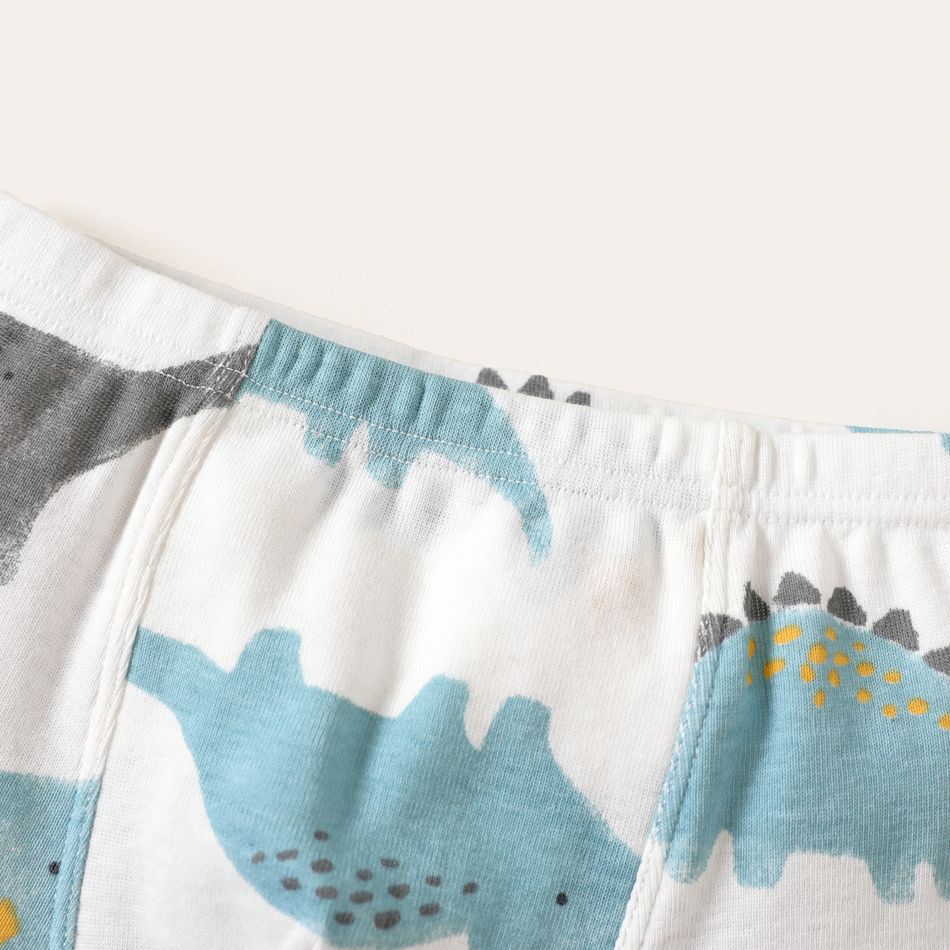 3-Pack Kid Boy Animal Dinosaur Print Boxer Briefs Underwear Multi-color big image 9
