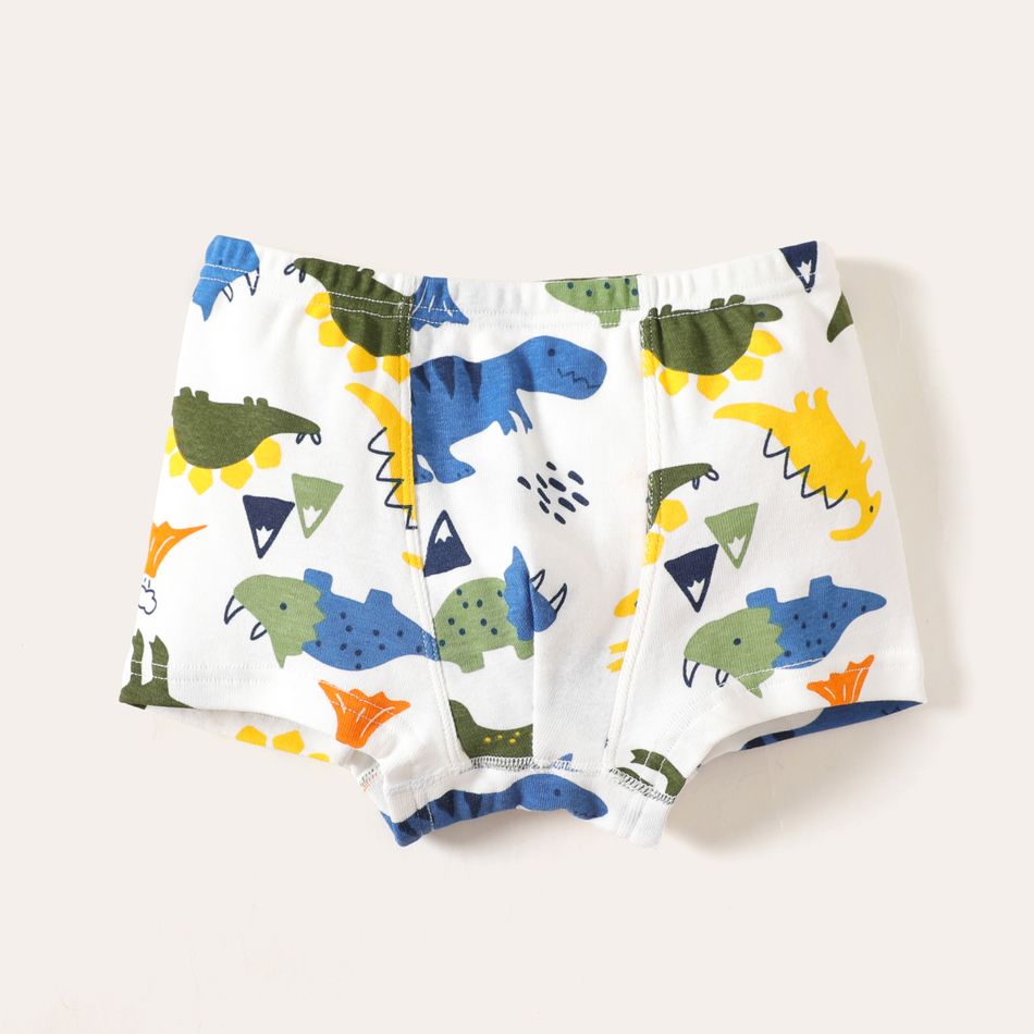 3-Pack Kid Boy Animal Dinosaur Print Boxer Briefs Underwear Multi-color big image 13