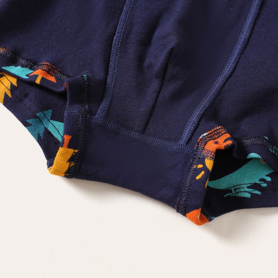 3-Pack Kid Boy Animal Dinosaur Print Boxer Briefs Underwear Multi-color big image 6