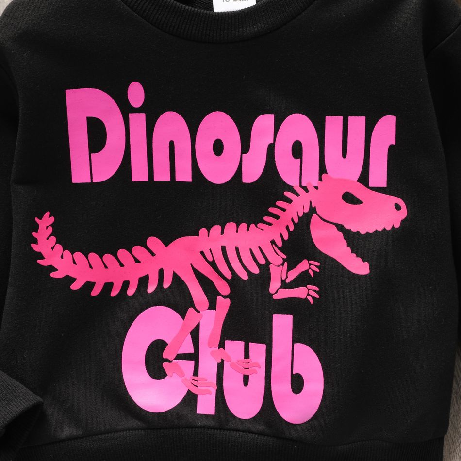 2-Pack Toddler Boy Animal Dinosaur Letter Print Pullover Sweatshirt Multi-color big image 8