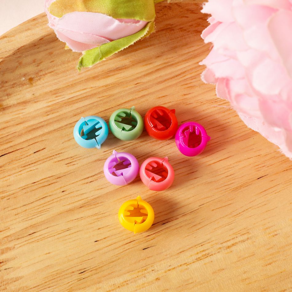 50-pack Multicolor Mini Hair Clip for Girls Multi-color big image 4