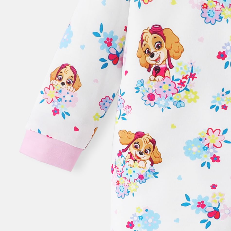 Patrulha Canina 1 unidade Bebé Menina Costuras de tecido Cão Infantil Manga comprida Macacão colorblock big image 4