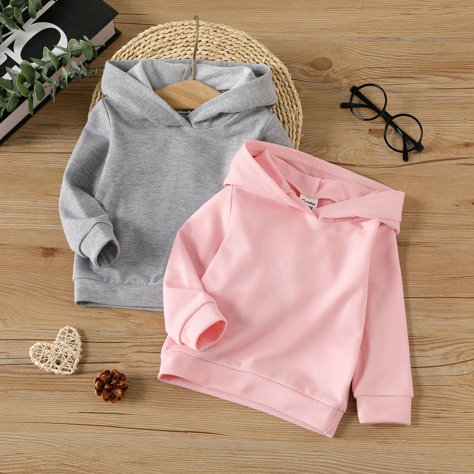 1 pezzo Neonato Unisex Con cappuccio casual Manica lunga Felpa mediocre big image 2