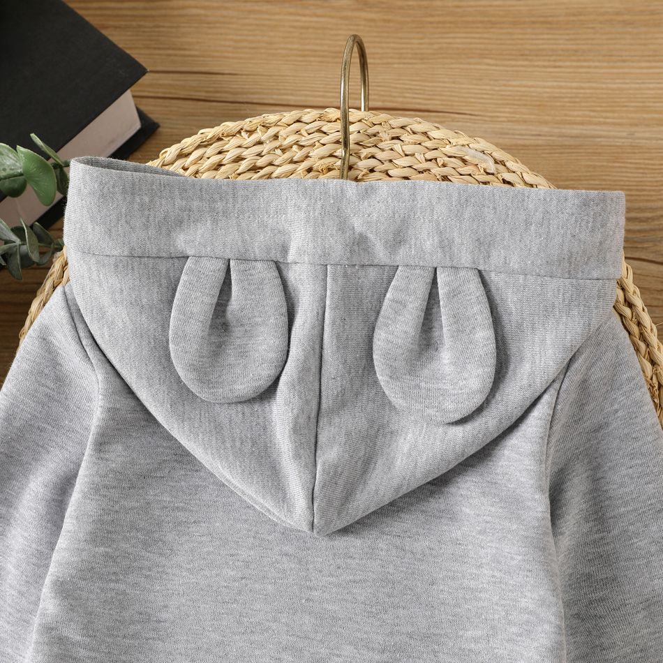 1 pezzo Neonato Unisex Con cappuccio casual Manica lunga Felpa mediocre big image 6