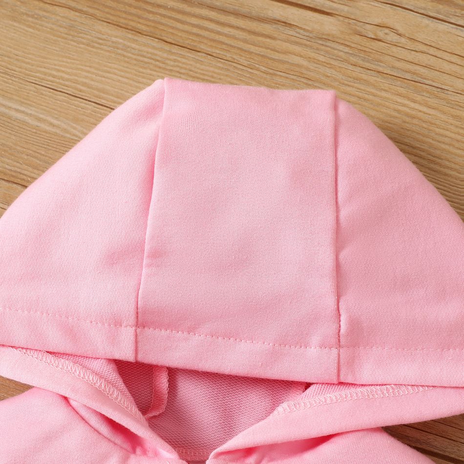3pcs Baby Girl Long-sleeve Hooded Zip Jacket and Camisole with Leopard Print Pants Set ColorBlock big image 3
