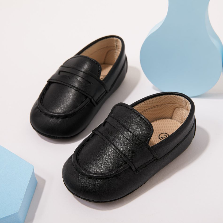 Baby / Toddler Solid Slip-on Loafers Black