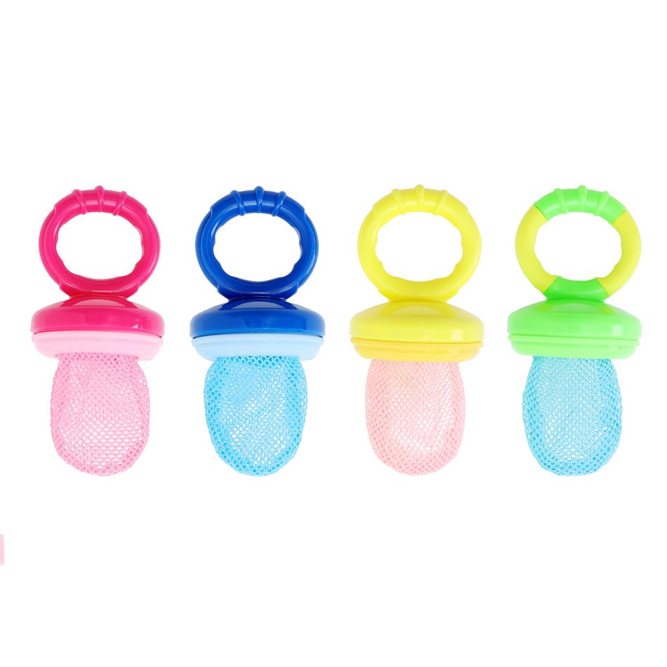 bambino verdura fresca frutta cibo mangiatoia sgranocchiare ciuccio allenamento gengive massaggianti giocattolo massaggiagengive Blu big image 8
