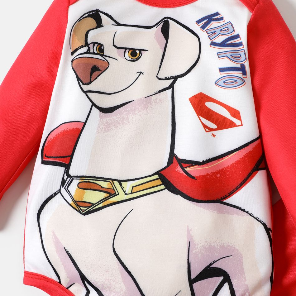 Super Pets 2 unidades Bebé Unissexo Costuras de tecido Cão Infantil Manga comprida Conjunto para bebé Vermelho big image 5