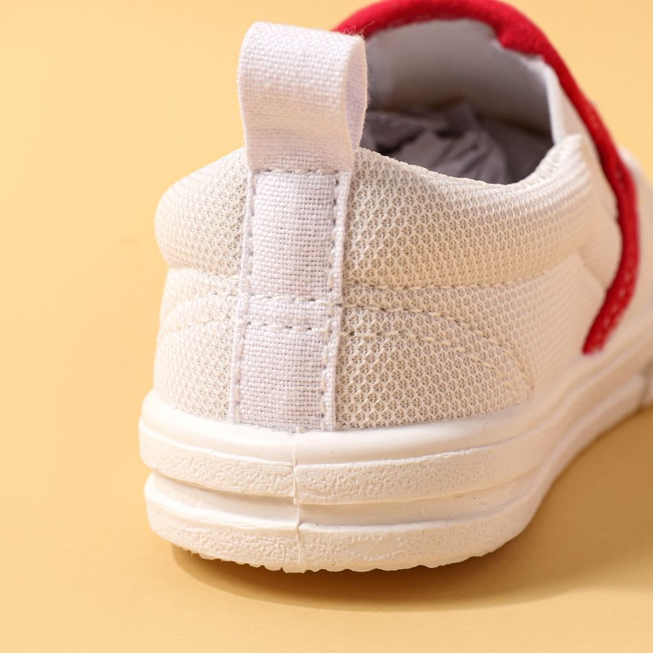 Toddler / Kid Slip-on Mesh Canvas Shoes Red/White