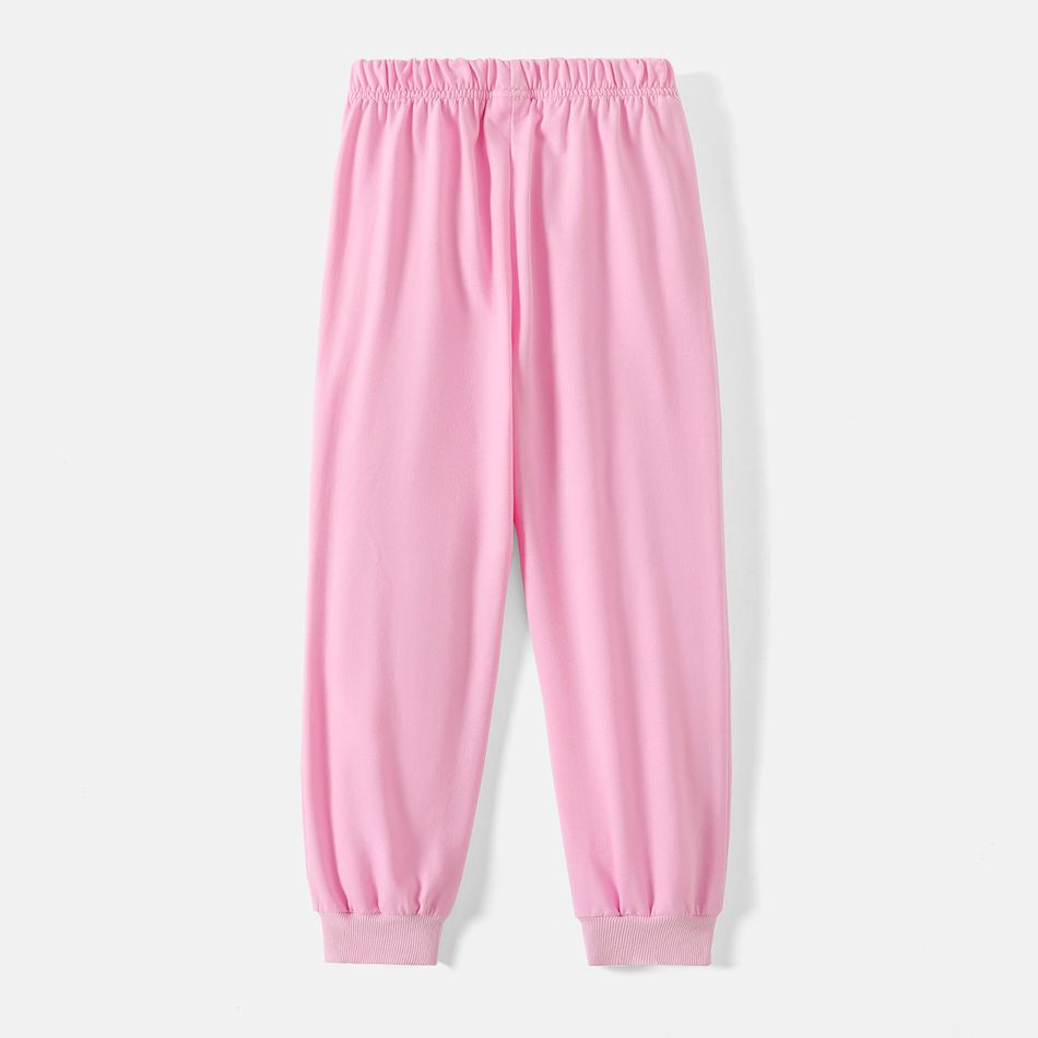 L.O.L. SURPRISE! Kid Girl Striped Characters Print Elasticized Cotton Pants Pink big image 4