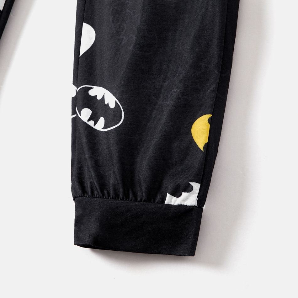 Batman 2pcs Kid Boy Character Print Long-sleeve Tee and Pants Pajamas Sleepwear Set Grey big image 7