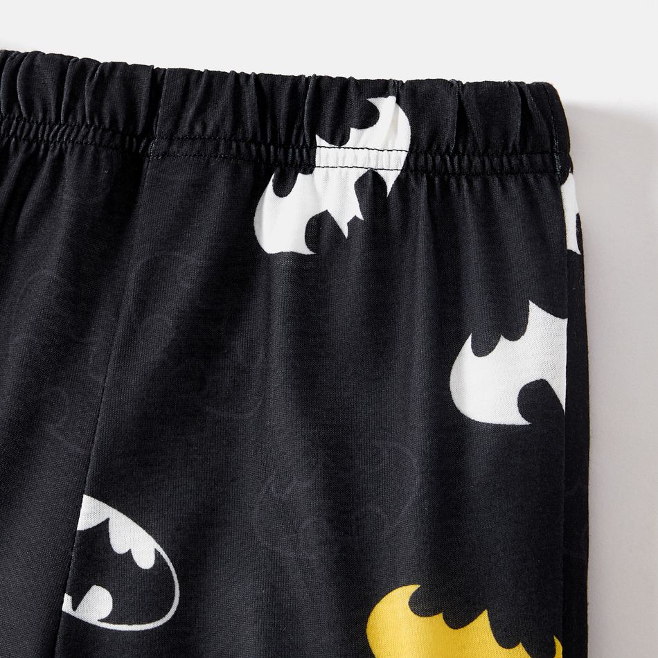 Batman 2pcs Kid Boy Character Print Long-sleeve Tee and Pants Pajamas Sleepwear Set Grey big image 6