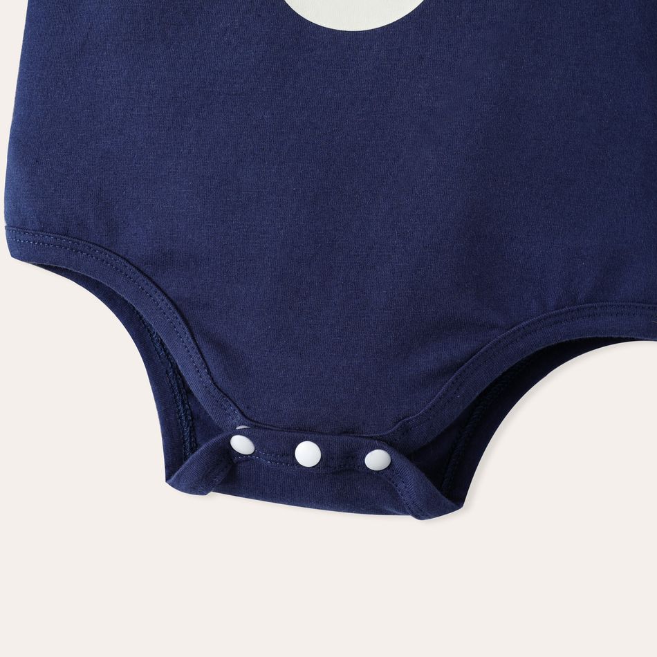 2-Pack Baby Boy 95% Cotton Long-sleeve Bear Print Rompers Set ColorBlock big image 6