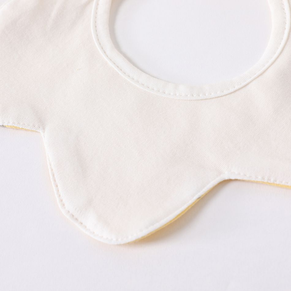 3-pack Baby Bibs Petal Shape Print Bandana Drool Bibs for Feeding & Drooling & Teething Ginger big image 16