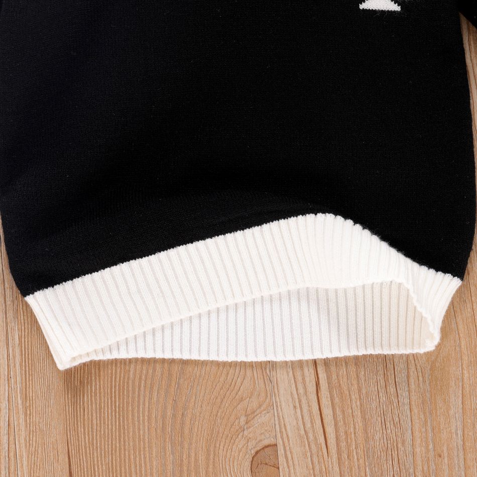 1 unidade Criança Homem Avant-garde Camisola Preto/Branco big image 5