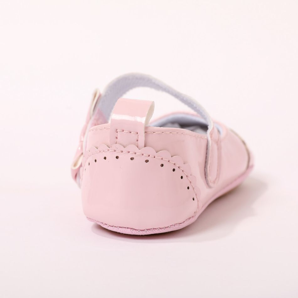 طفل / طفل صغير القوس الديكور حذاء prewalker الوردي زهري