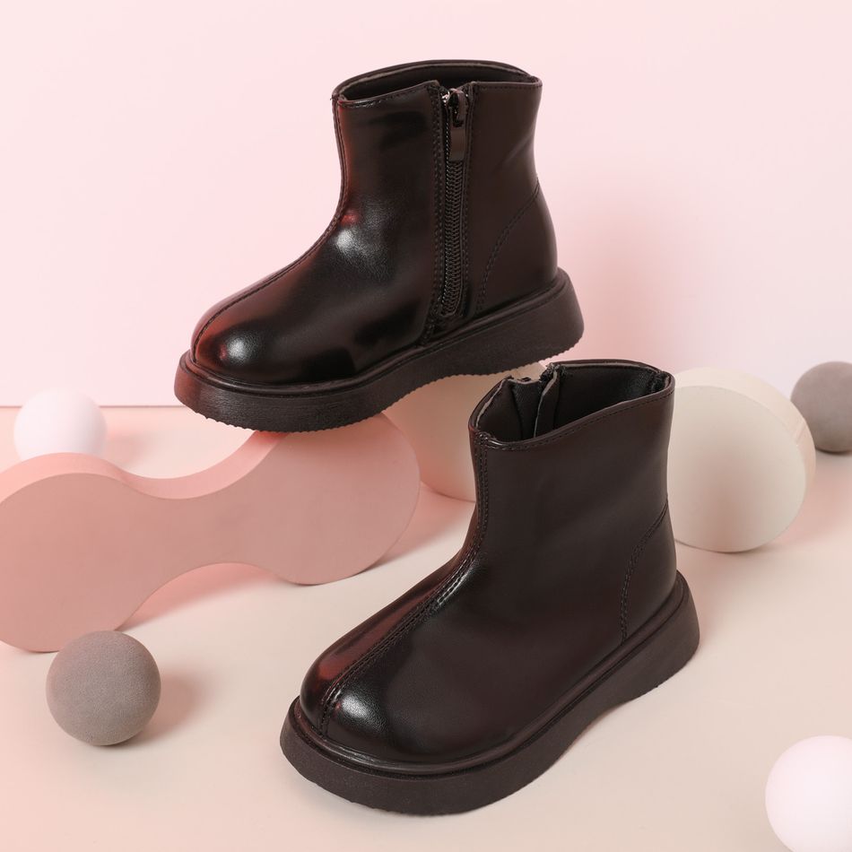 Toddler / Kid Minimalist Soft Sole Black Boots Black