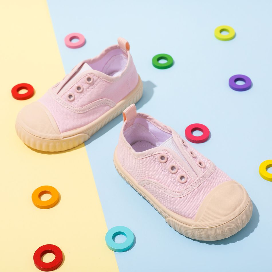 Toddler / Kid Breathable Canvas Shoes Pink big image 2