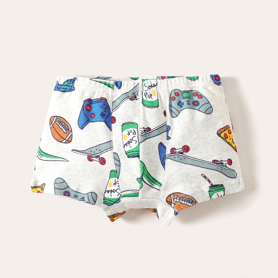 3-Pack Kid Boy Animal/Game Console Print Boxer Briefs Underwear Multi-color big image 14