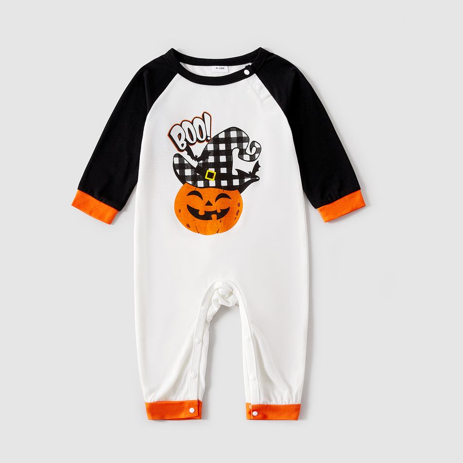 Dia das Bruxas Look de família Manga comprida Conjuntos de roupa para a família Pijamas (Flame Resistant) Preto big image 12