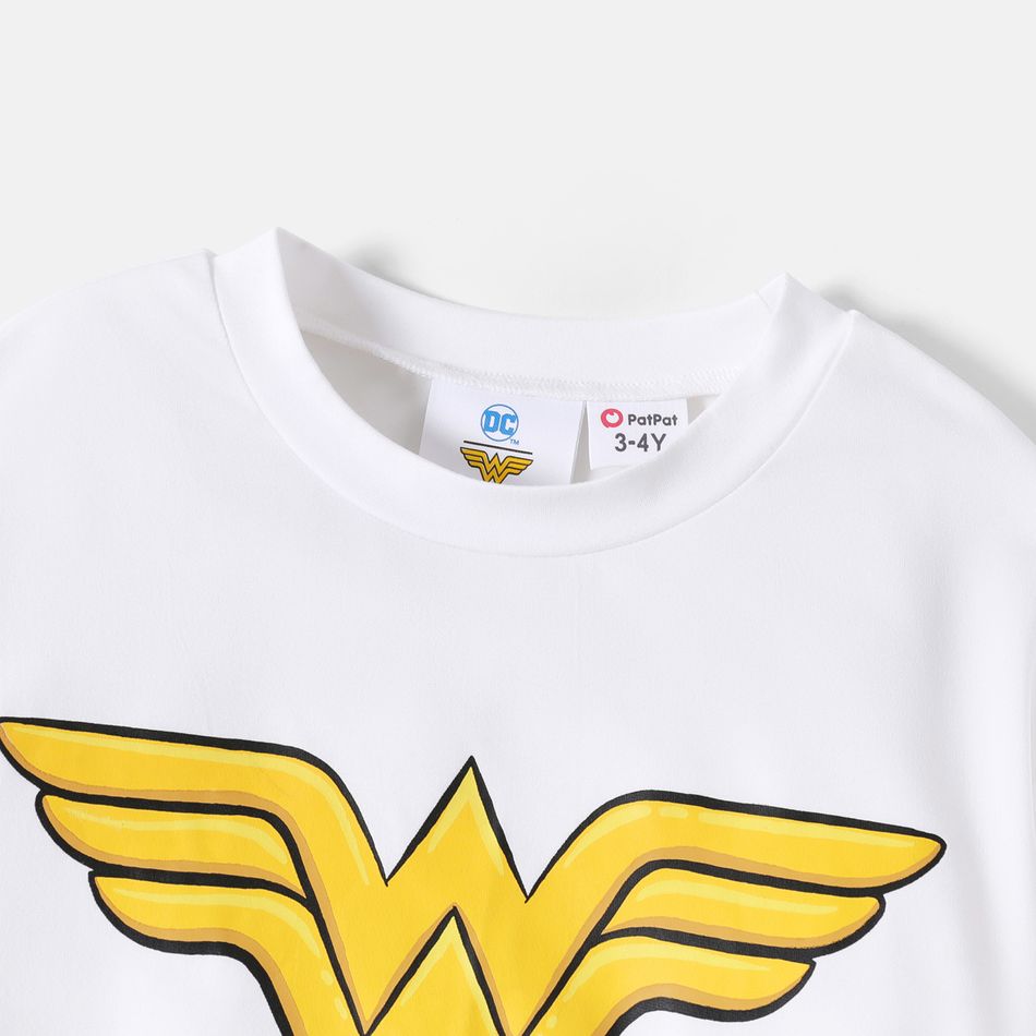 Justice League Kid Boy/Kid Girl Logo Print Pullover Sweatshirt White big image 5