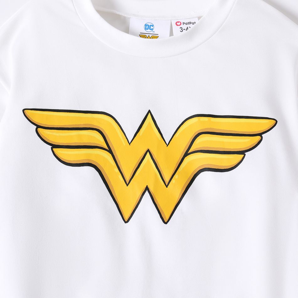 Justice League Kid Boy/Kid Girl Logo Print Pullover Sweatshirt White big image 3