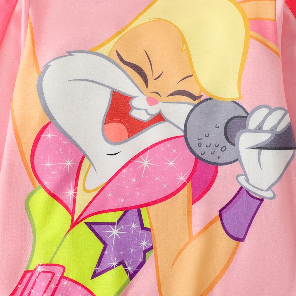 Looney Tunes Kid Boy/Kid Girl Character Print Hoodie Sweatshirt Pink big image 2