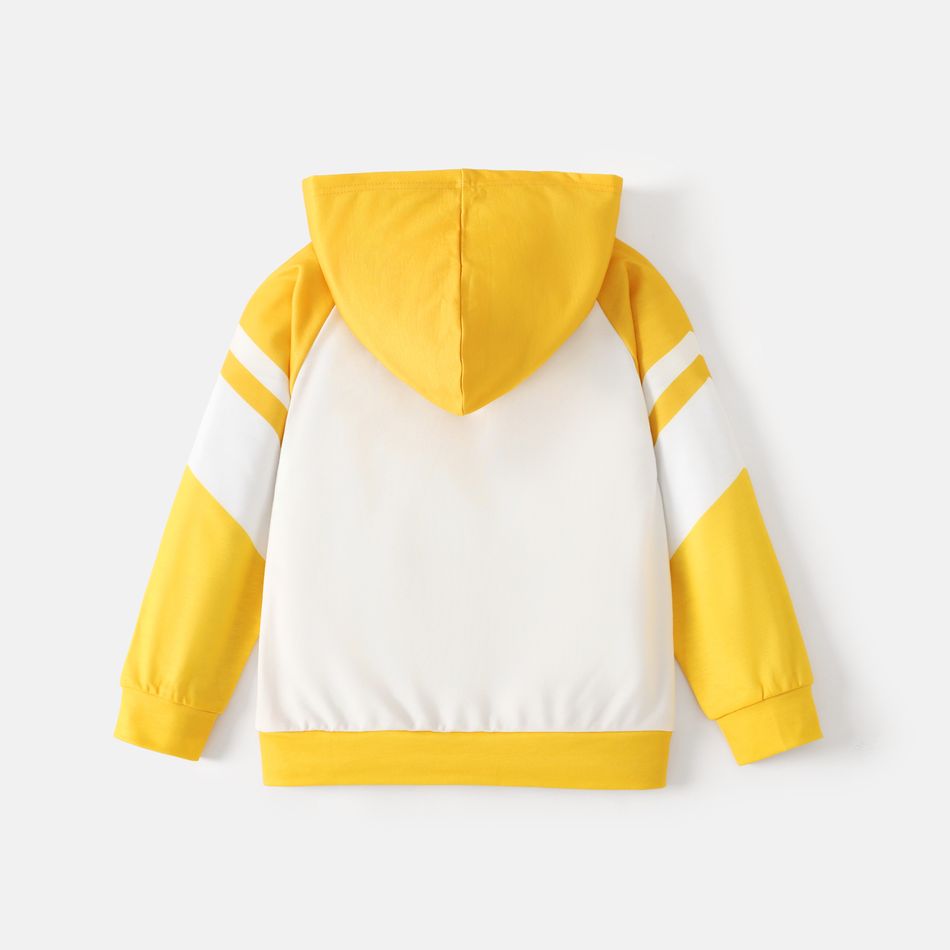 Looney Tunes Kid Boy/Kid Girl Striped Colorblock Hoodie Sweatshirt Yellow big image 3
