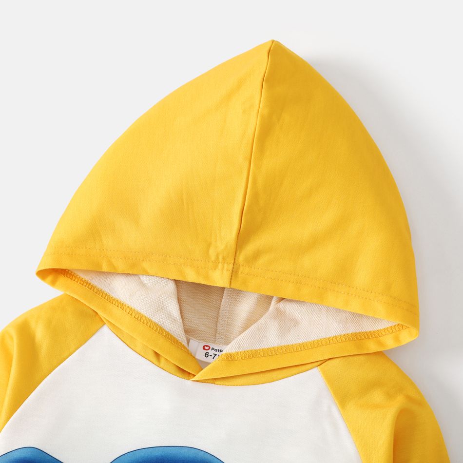 Looney Tunes Kid Boy/Kid Girl Striped Colorblock Hoodie Sweatshirt Yellow big image 4
