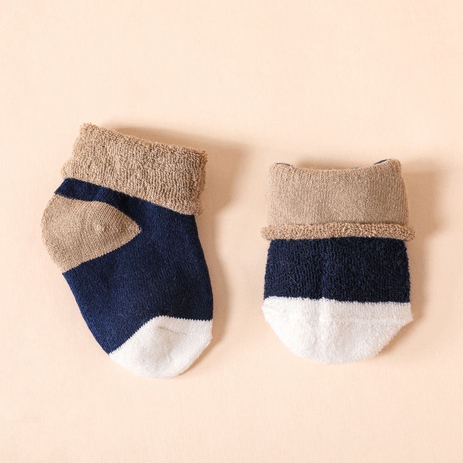 5-pairs Baby / Toddler Thick Warm Socks Blue