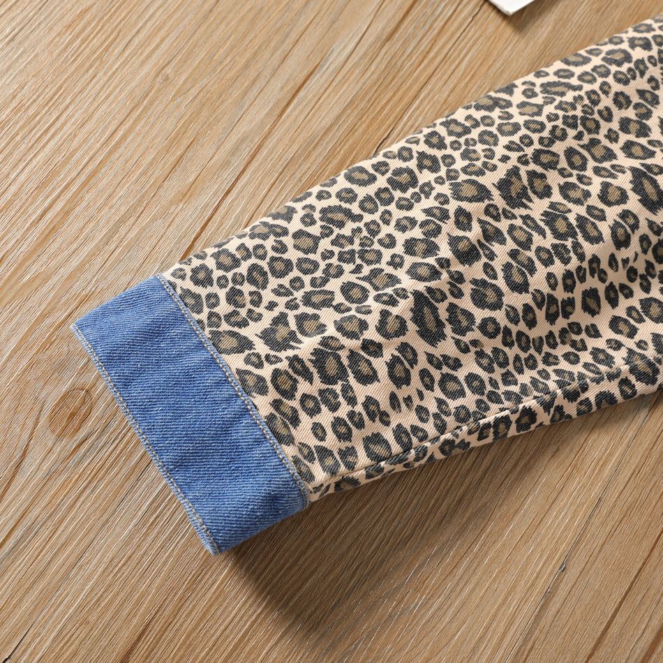 Criança Menina Lapela Estampado animal Blusões e casacos Azul Real big image 5