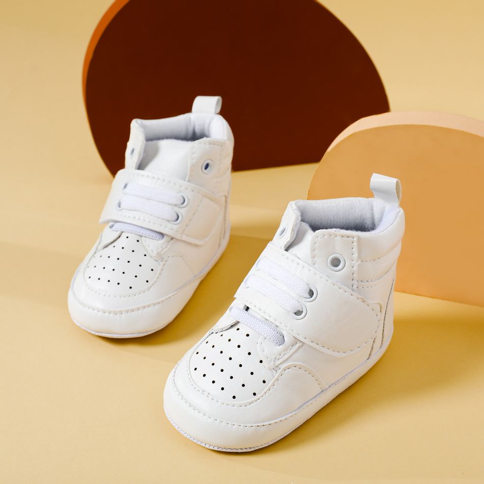 Baby / Toddler Boy Solid Breathable Casual Sporty Prewalker Shoes White big image 1