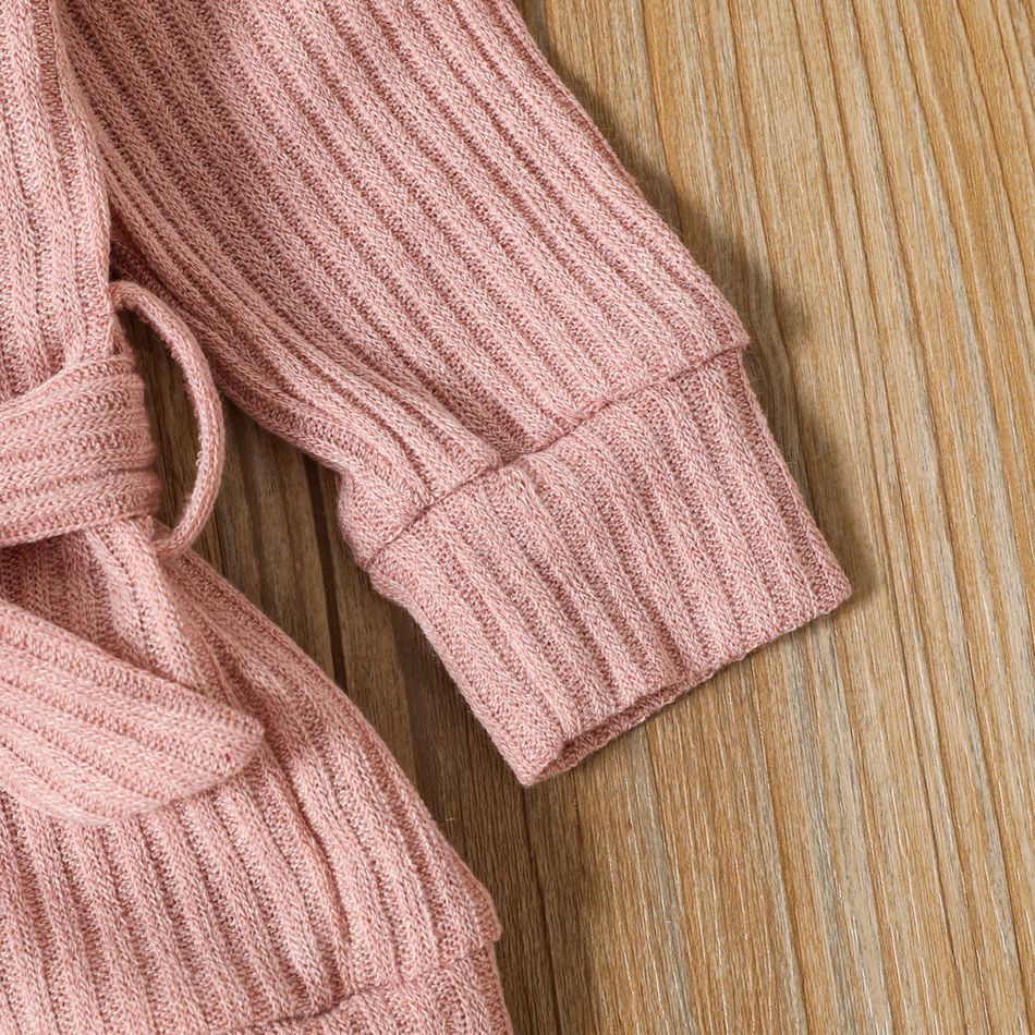2 pièces Enfant en bas âge Fille À lacets Basique Manteau / Veste Rose big image 4