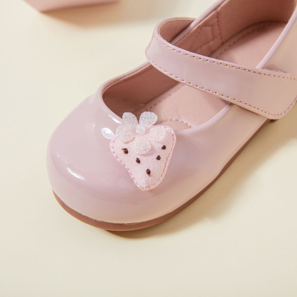 Toddler / Kid Strawberry Decor Fashion Flats Pink big image 3