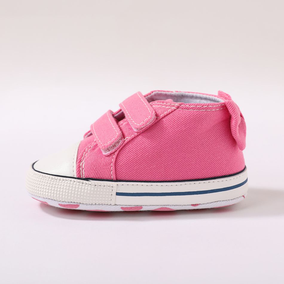 Baby / Toddler Bowknot Back Decor Velcro Pink Prewalker Shoes Pink big image 3