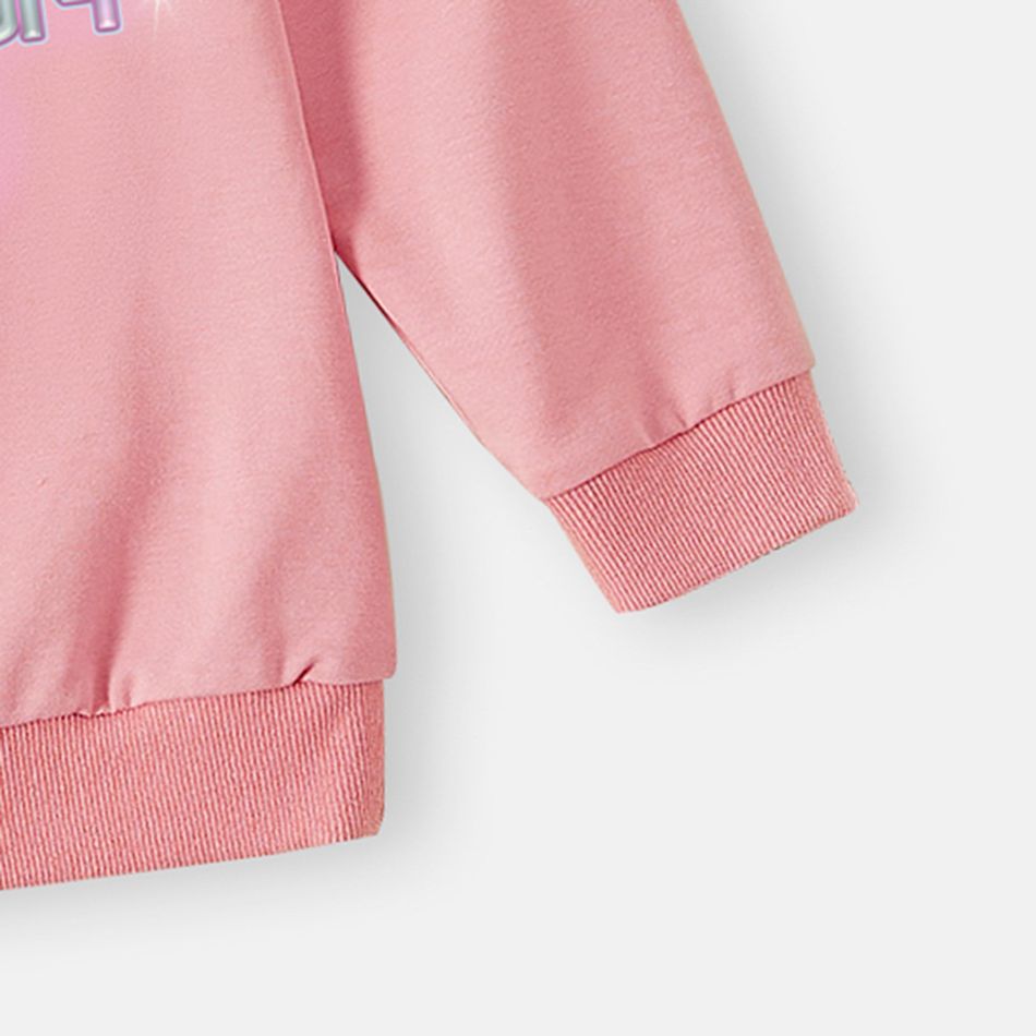 L.O.L. SURPRISE! Kid Girl 100% Cotton Character Print Pink Pullover Sweatshirt Hot Pink big image 5