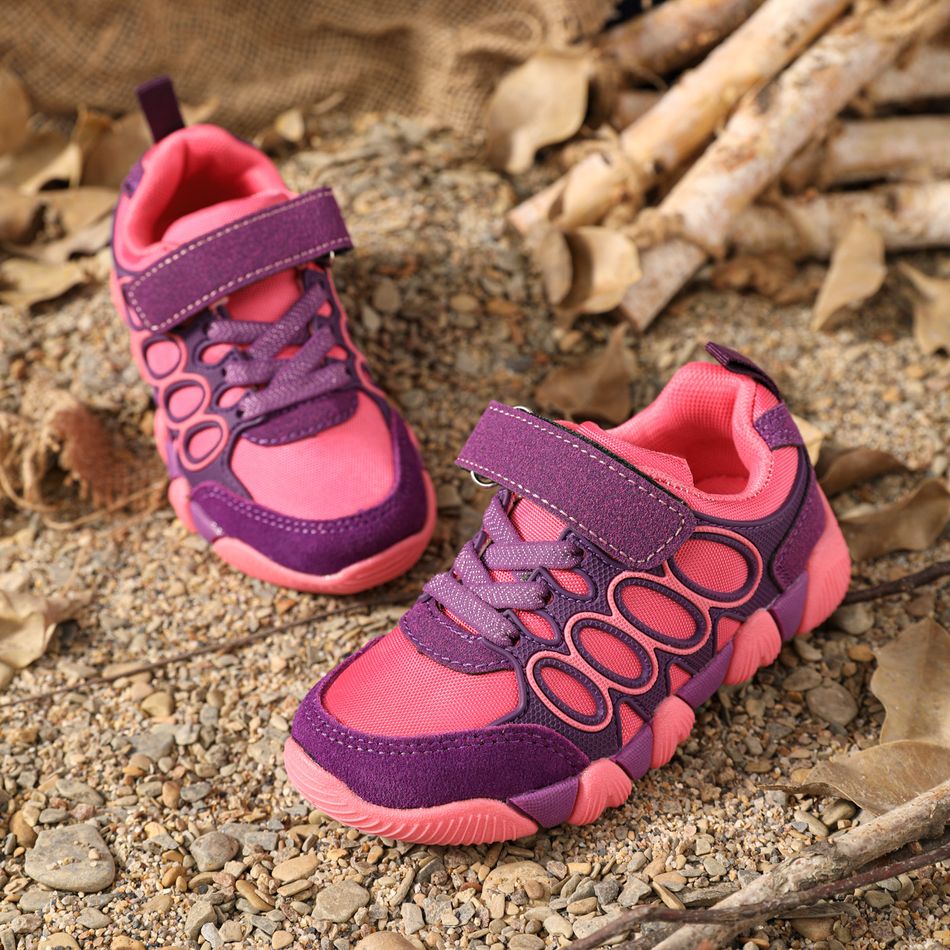 حذاء رياضي بحزام فيلكرو للأطفال الصغار / الأطفال أرجواني big image 2